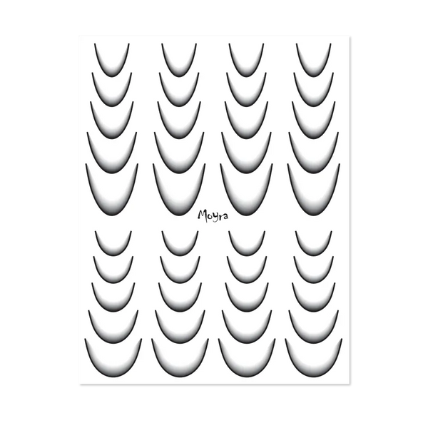 Moyra Watertransfer Sticker Selection Ombre No. 11 Black