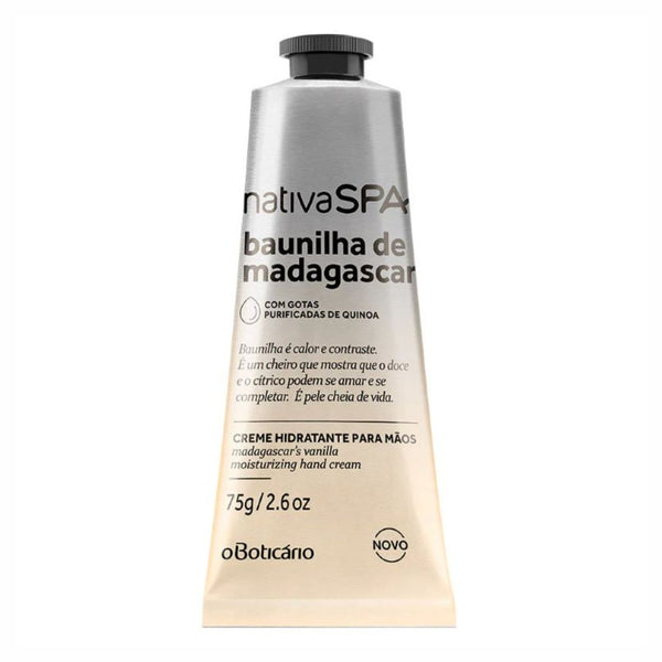 Native Nativa Spa Madagascar Vanille Hand Cream, hydraterende handcrème met vanillegeur