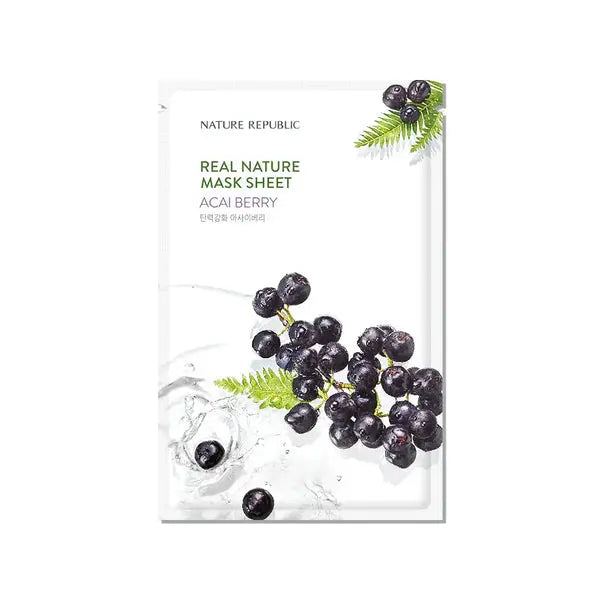 Nature Republic Real Nature Sheet Mask Acai Berry