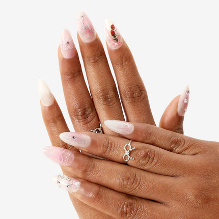 Never Have I Ever Press-On Nails Strawberries N Crème