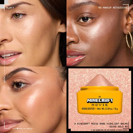 NYX Professional Makeup A Minecraft Movie Rare Highlight Balm Going Gold