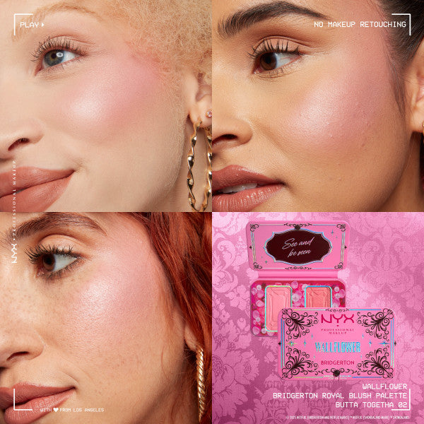 NYX Professional Makeup Bridgerton Blush Duo 01 Wallflower