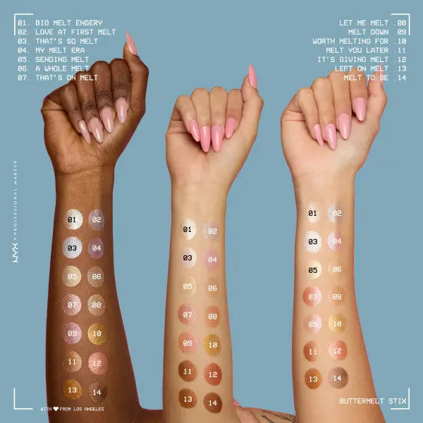 NYX Professional Makeup Buttermelt Highlighter Stix Let Me Melt