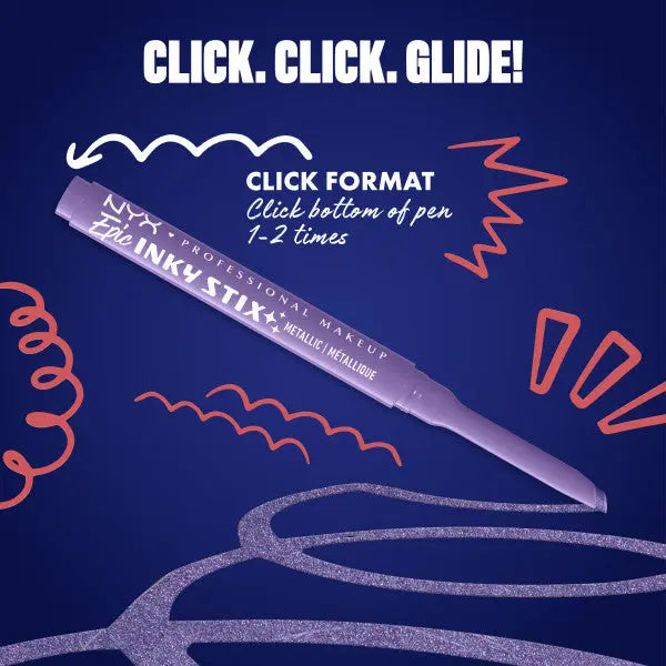 NYX Professional Makeup Epic Inky Stix Eyeliner Violet Volt