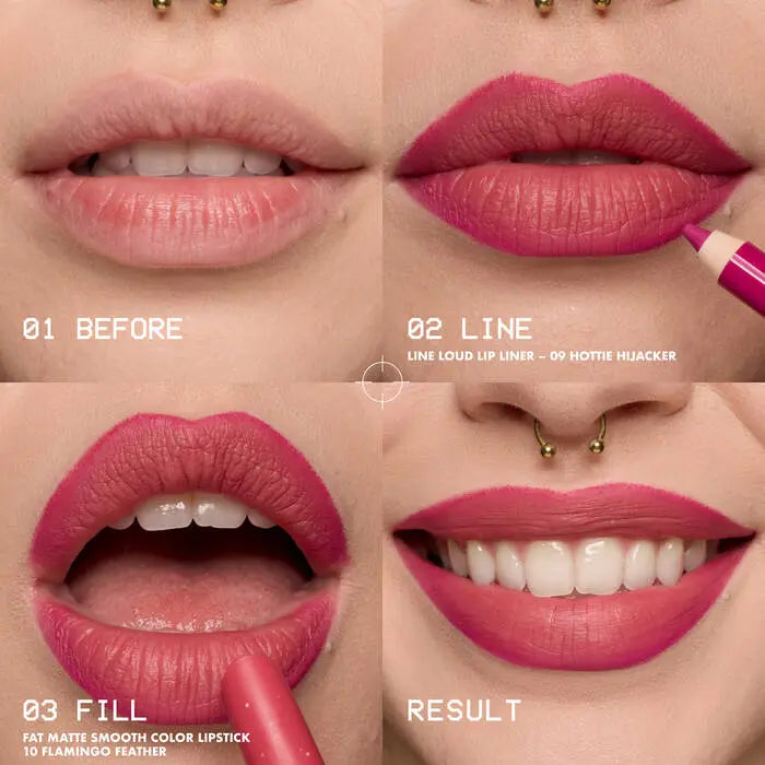 NYX Professional Makeup Fat Matte Smooth Color Lipstick Berry Smooth
