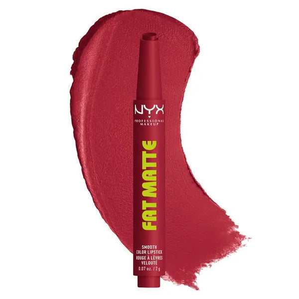 NYX Professional Makeup Fat Matte Smooth Color Lipstick Plushin Plum