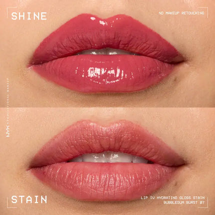 NYX Professional Makeup Lip IV Hydrating Lip Gloss Bubblegum Burst