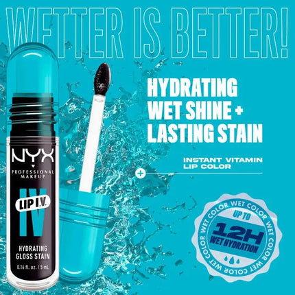 NYX Professional Makeup Lip IV Hydrating Lip Gloss Grape Gushin
