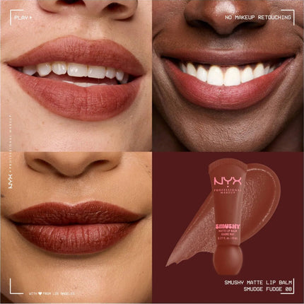 NYX Professional Makeup Smushy Matte Lip Balm Smudge Fudge