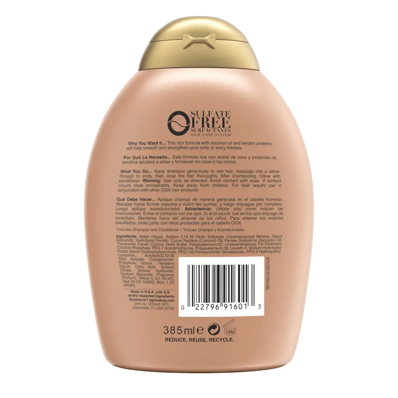 OGX Beauty Ever Straight Brazilian Keratin Smooth Shampoo