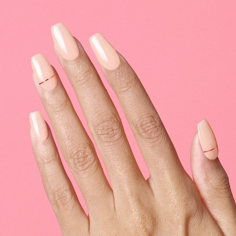 Ohora Semi Cured Gel Nail Strips N Basic Nails No.11, semi-uitgeharde gellak strips, foto 3 van 6