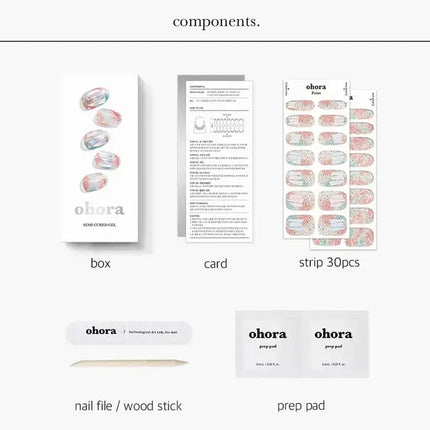 Ohora Semi Cured Gel Nail Strips N Newtro No.1