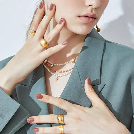 Ohora Semi Cured Gel Nail Strips N Tint Brick