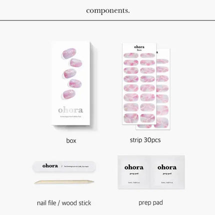 Ohora Semi Cured Gel Nail Strips N Unicorn Dream