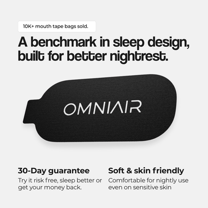 Omniair Zwarte Mondtape