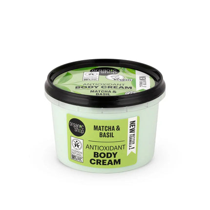 Organic Shop Antioxidant Body Cream Matcha And Basil