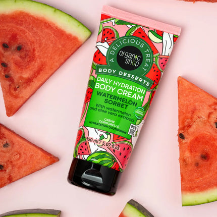 Organic Shop Body Desserts Daily Hydration Body Cream Watermelon Sorbet
