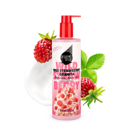 Organic Shop Refreshing Shower Gel Wild Strawberry Granita