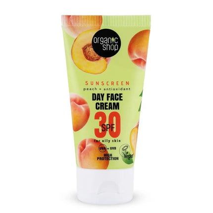 Organic Shop Sunscreen SPF 30 Day Face Cream Oily Skin