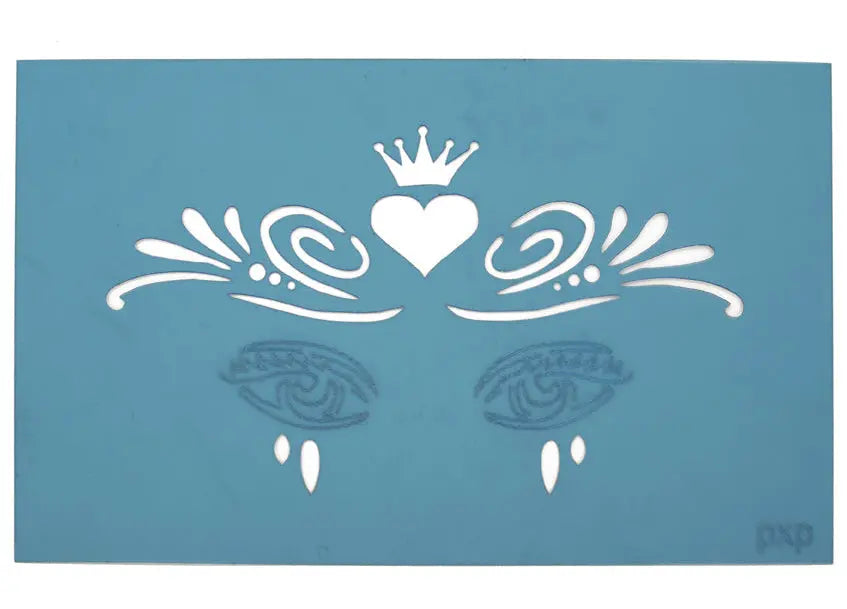 PXP Professional Colours Face Paint Stencil Heart Crown