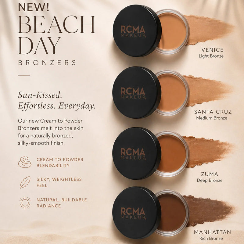 RCMA Makeup Beach Day Cream To Powder Bronzer Zuma