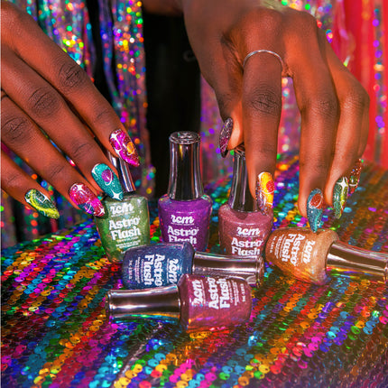 Red Carpet Manicure Astro Flash Cat-Eye Gel Polish Galactic Cowgirl