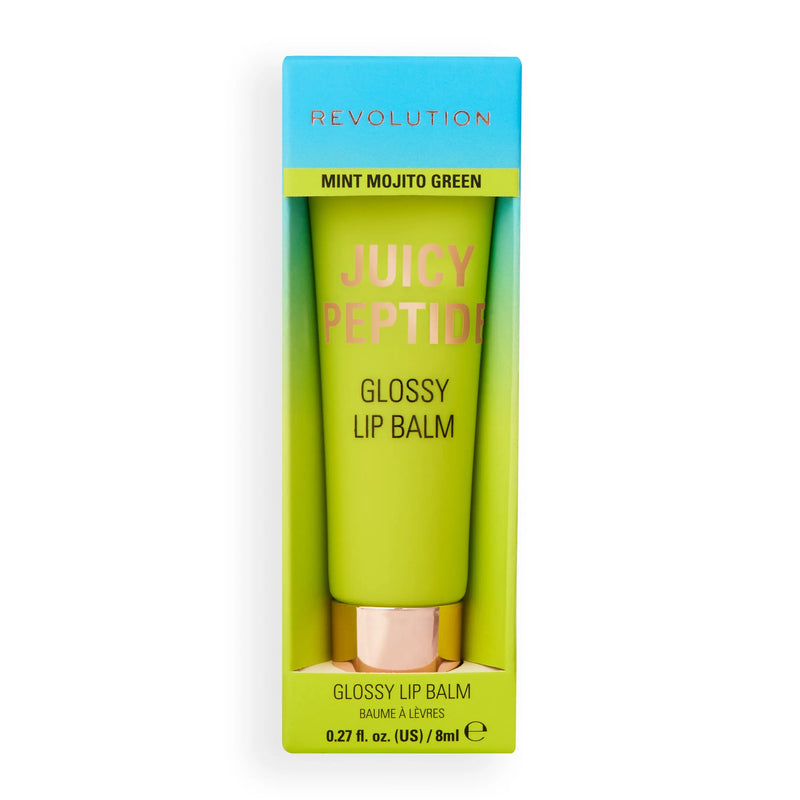 Revolution Juicy Peptide Lip Balm Mint Mojito Green