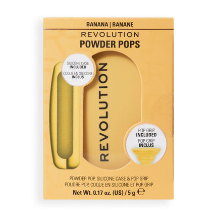 Revolution Powder Pops Banana & Pop Grip & Silicone Case Yellow
