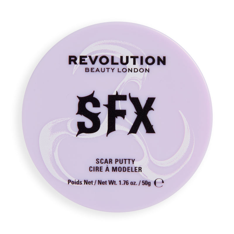 Pot lilas SFX Scar Putty de 50 g, vue de dessus