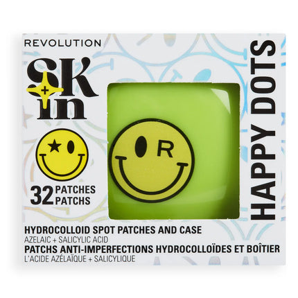 Revolution Skincare x S.W.Smiley Happy Dots Hydrocolloid Spot Patches and Case