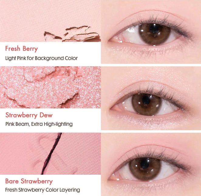 Romand Bare Layer Palette 02 Strawberry Mood