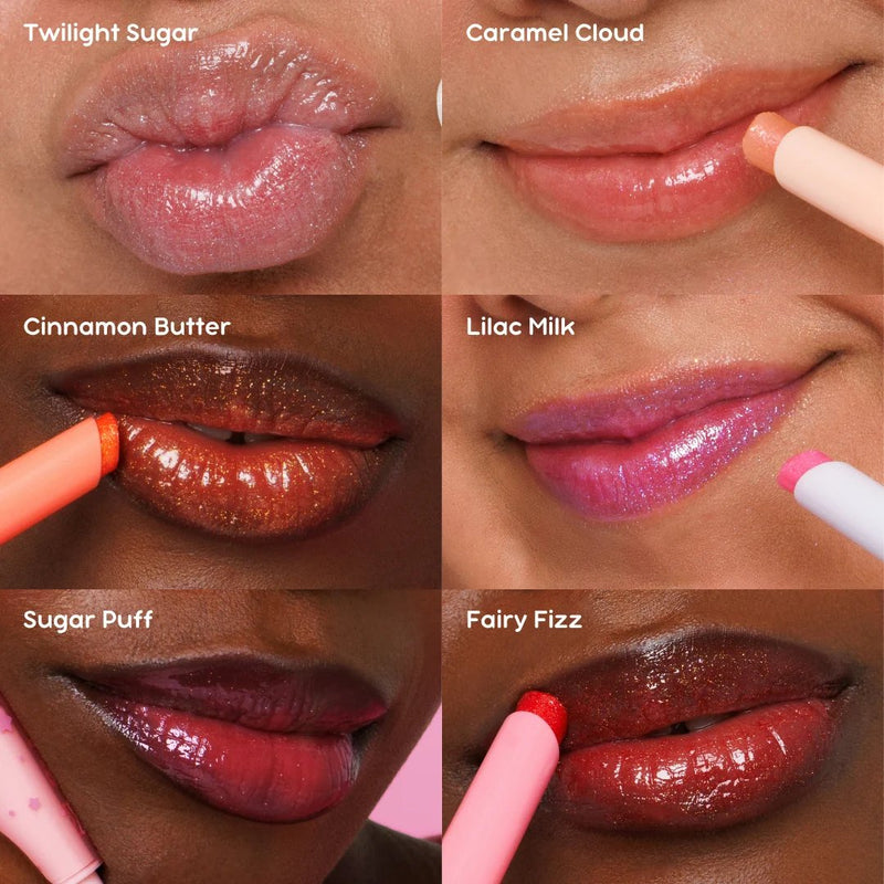 Rude Cosmetics Chibi Manga Collection Shimmer Lip Balm Sugar Puff, glanzende lippenbalsem, foto 2 van 6