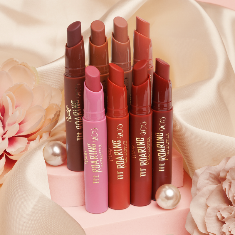 Rude Cosmetics Roaring 20's Matte Lipstick Lavish, matte lipstick in een diepe tint, foto 6 van 6