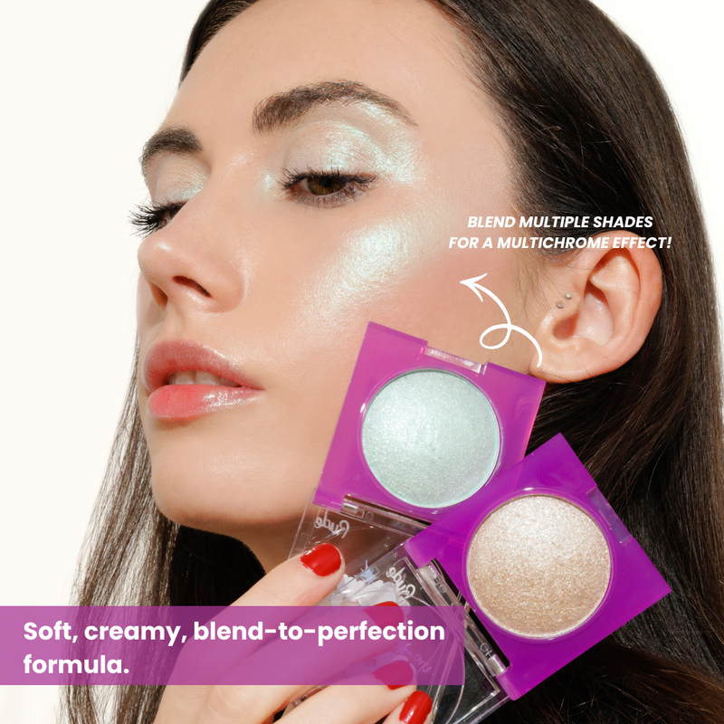 Rude Cosmetics The Glow Up! Diamond Highlighter Pink Mirage, diamond-sparkle highlighter, foto 4 van 6