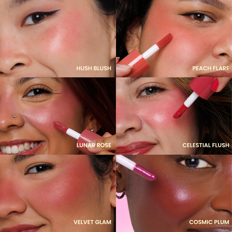 Rude Cosmetics The Glow Up! Illuminating Serum Blush Velvet Glam, vloeibare serum blush met gloed, foto 5 van 7