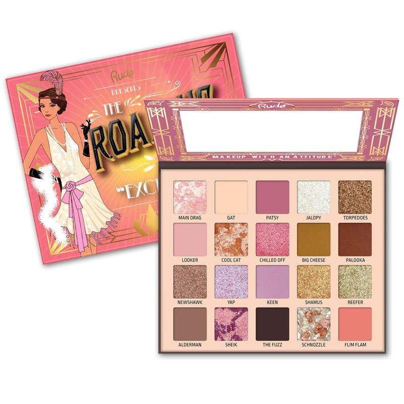 Rude Cosmetics The Roaring 20's Eyeshadow Palette Excessive, oogschaduw palette met diverse finishes