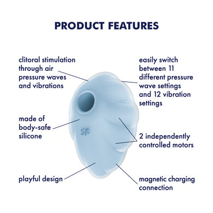 Satisfyer Cloud Dancer Blue