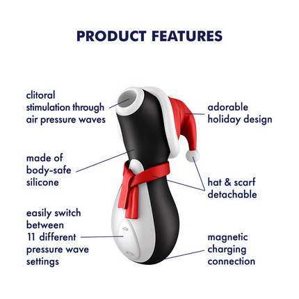Satisfyer Penguin Air Pulse Vibrator Holiday Edition