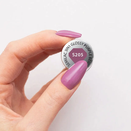 Semilac One Step 3in1 Glossy S205 Purple Beige
