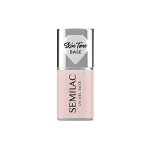 Semilac Skin Tone Cover Base Glitter Beige