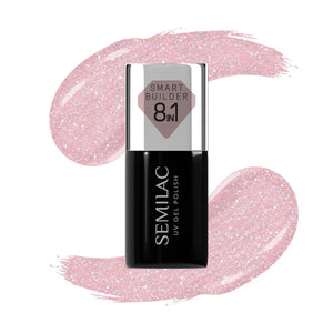 Semilac Smart Builder 805 Glitter Dirty Nude Rose