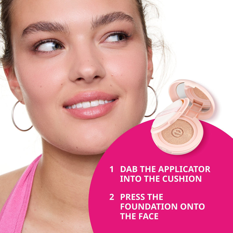 Essence Silky Cushion Foundation 110, compacte foundation met sponsapplicator, foto 3 van 9