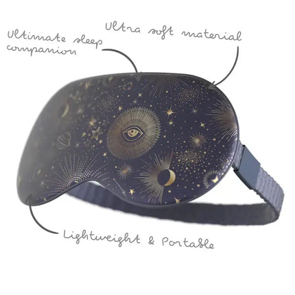Smug Satin Sleep Mask Blue Celestial