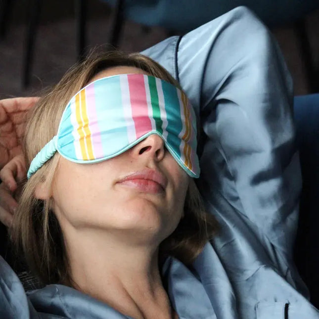 Smug Satin Sleep Mask Bold Stripe