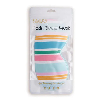 Smug Satin Sleep Mask Bold Stripe
