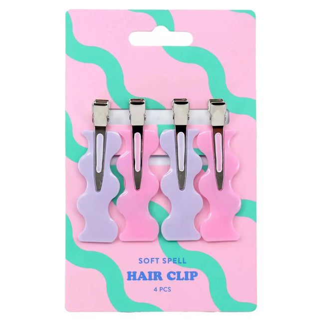 Soft Spell Makeup Hair Clips 4 Pack