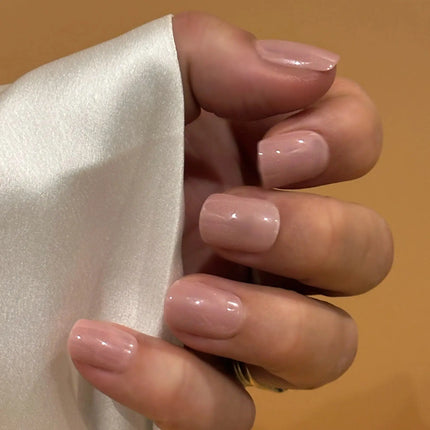 Static Nails Reusable Pop-On Manicure Peony Square