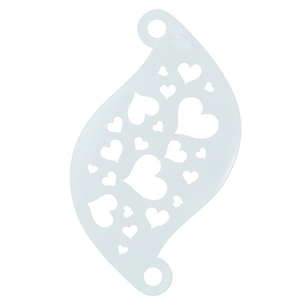 Superstar Face Paint Stencil Hearts