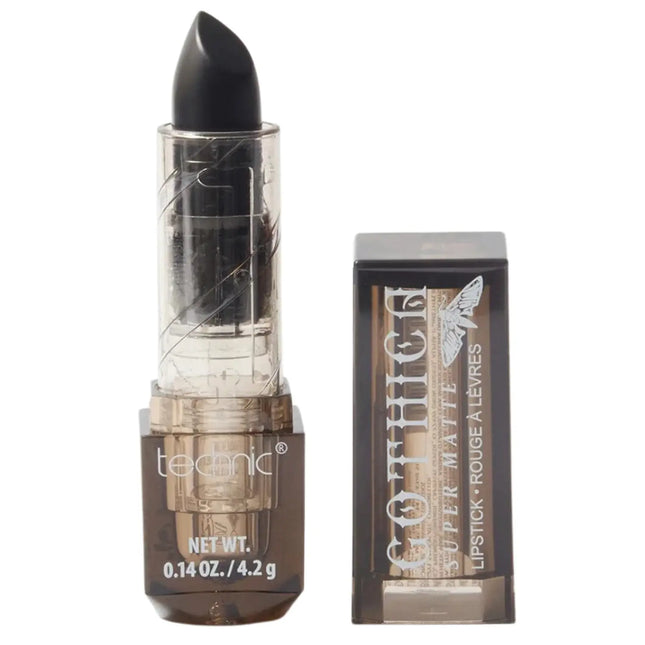 Technic Gothica Black Velvet Matte Black Lipstick