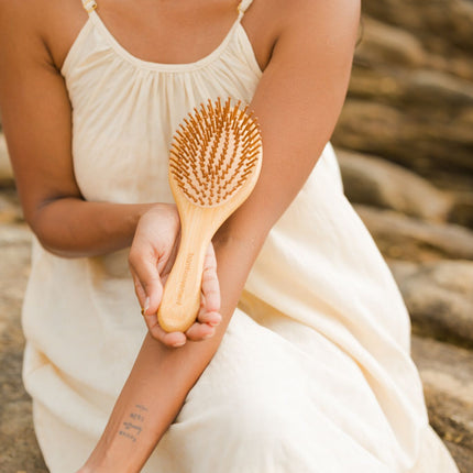 The Bamboovement Bamboo Oval Hairbrush